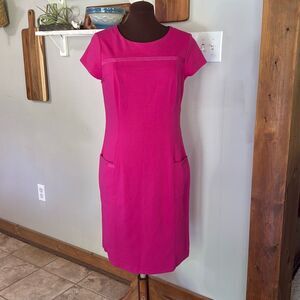 Boden Fuchsia Pink Midi Sheath Dress